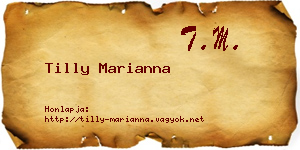 Tilly Marianna névjegykártya